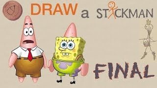 Melhor Dia de Todos  BoB Esponja no Draw a StickMan FINAL [upl. by Desdamona899]