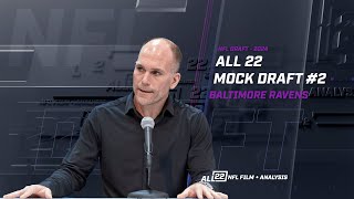 ALL 22 MOCK DRAFT 2  HOW DO EDC amp THE RAVENS RESUPPLY THIS ROSTER ravens ravensflock [upl. by Dnomrej]