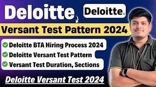 🔥Deloitte Versant Test Pattern 2024  Exam on 18 Nov  Deloitte Versant Test Sections Examples [upl. by Cirdahc]