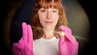 ASMR Tunnel Vision Eye Exam  peripheral light triggers [upl. by Ecirrehs942]