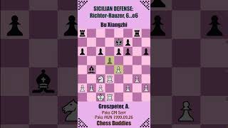 SICILIAN DEFENSE RichterRauzer 🔴 Groszpeter A vs Bu Xiangzhi  Paks HUN 19990926 [upl. by Nadaba685]