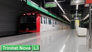 Metro de Barcelona  Trinitat Nova L3  TMB 5000 [upl. by Ogata]