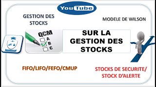 QCM GESTION DES STOCKS [upl. by Nalad]