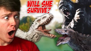 Can the INDOMINUS REX Survive SKULL ISLAND Reaction [upl. by Connelly808]