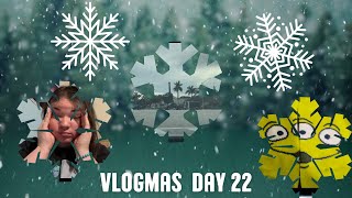 Vlogmas Day 22  I cut it early and still got it up late 💀 [upl. by Nosrak]