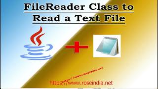 How to read a text file using FileReader class [upl. by Efar]