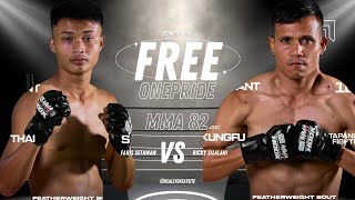 SUPER🥊💥 FARIS SETIAWAN VS RICKY SILALAHI  ONE PRIDE MMA 82 KING SIZE NEW onepridemma [upl. by Arais]