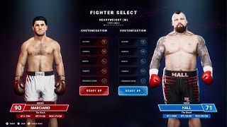 Rocky Marciano 🆚 Eddie Hall   Simulation on PS5🥊UNDISPUTED [upl. by Erdreid]