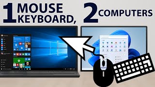 Control 2 PC with only 1 Mouse amp 1 Keyboard [upl. by Sherwynd]