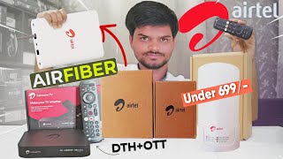 Airtel AirFiber 5G Installation Process Unboxing Router Speed Test live TV setup box Full Details [upl. by Notsuj]