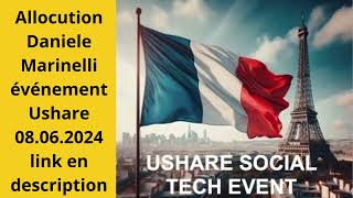 USHARE  Daniele Marinelli le 08062024 Paris replay [upl. by Acireh]