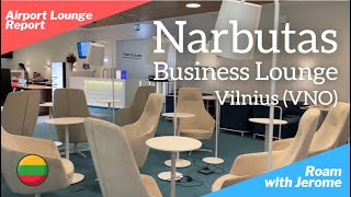 Narbutas Business Lounge  Vilnius Airport  Lounge Review [upl. by Nodababus]