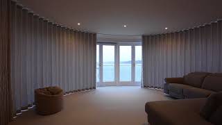 Silent Gliss 5600 motorised track with wave curtains [upl. by Ashil]