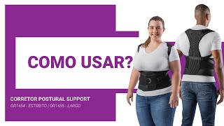 COMO USAR  Corretor Postural Support Hidrolight [upl. by Kizzie]