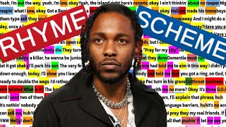 Kendrick CHOSE VIOLENCE with Drake on euphoria DISS  Rhyme Scheme [upl. by Naujahs475]