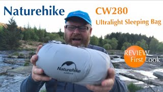 Naturehike CW280 Ultralight Sleeping Bag Review [upl. by Nagud]