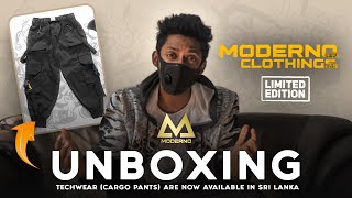 Moderno Techwear Pant Unboxing Sri Lanka [upl. by Ahseit]