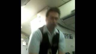 Hilarious Westjet Steward Michael McAdam [upl. by Bogey]