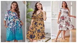 HERMOSOS VESTIDOS CORTOS CON ESTAMPADO FLORAL PARA VERANO 2023 [upl. by Eimas522]