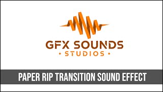 Paper Rip Transition Sound Effect [upl. by Sherye]