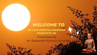 Part 2 Sri Jayatheertha Aradhana Charlotte NC [upl. by Jobe]