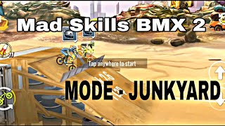 Mad Skills BMX 2 play on android CAREER MODE  JUNKYARD and Track  6 play video [upl. by Camel]