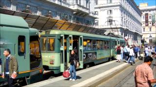 Trams in Rome  Straßenbahnen in Rom  Róma villamosai  Italy [upl. by Neemsay996]