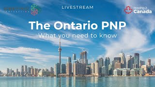 The Ontario PNP Webinar  Ontario Immigrant Nominee Program OINP  Eligibility and more [upl. by Ilil721]