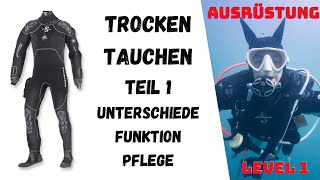 Trocken und Tauchen Der Trockentauchanzug oder Drysuit [upl. by Seroka]