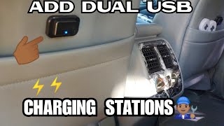 Dual USB Charging Station Install⚡Alexa the MDX gets Backseat USB Ports👨🏽‍🔧 [upl. by Margot929]