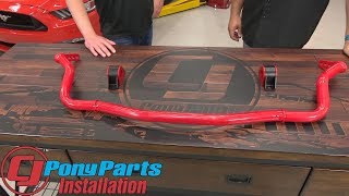 20152023 Mustang Pedders Front Sway Bar 35MM SportsRyder Tubular Adjustable Installation [upl. by Suoiluj778]