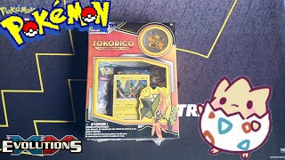 Coffret Pokémon Tokorico Ouverture  Un Bon Booster Évolutions [upl. by Ardied]