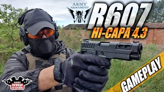 HiCapa 43 GBB Army Armament R607  Review amp Gameplay   Airsoft Review en Español [upl. by Anha]