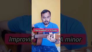 Guitar Improvisation In A Minor Scale I Guitar Melody Lead And Chords shorts guitar music [upl. by Ahser]