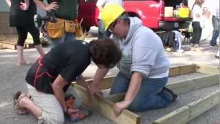 YouthBuild Students Build Wheelchair Ramps at Rampathon [upl. by Delija]