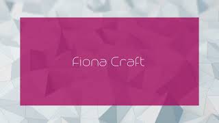 Fiona Craft  appearance [upl. by Ylirama]