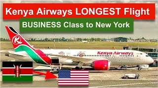 Kenya Airways BUSINESS Class to NEW YORK on the 787 [upl. by Herra]