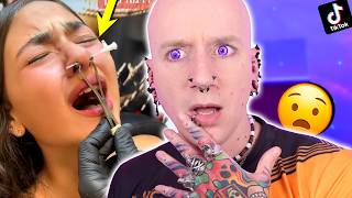 WORST Piercing Studio Ive EVER Seen  New TikTok Piercing Fails 37  Roly [upl. by Rebak]