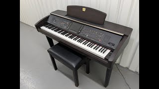 Yamaha Clavinova CVP307 digital piano arranger and stool in dark rosewood finish stock number 24332 [upl. by Daggna]