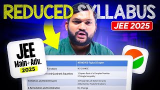 JEE 2025  Reduced Syllabus PDF  Dont Skip this Reduced Topics from which JEE Asked Question [upl. by Kennan80]