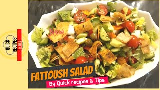 Fattoush Salad Recipe By quick recipes amp tips [upl. by Eellah660]