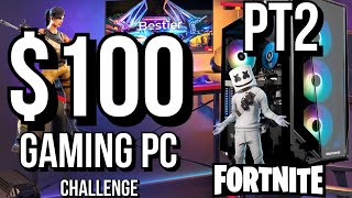 100 Gaming PC BUILD challenge Part 2 My official entry can it run Fortnite budget GTX 960 i7 SSD [upl. by Parrie]