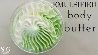 HOW TO MAKE EMULSIFIED BODY BUTTER  SMALL BUSINESS [upl. by Etnud722]