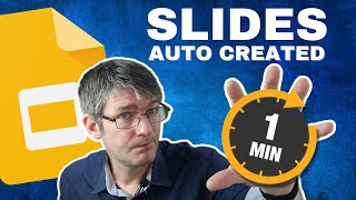 Create a Google Slides in less than a minute with AI [upl. by Alywt]