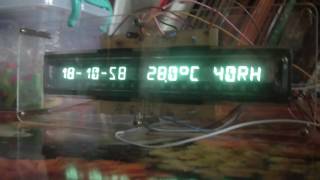 clock on VFD FG209M2 display with MAX6921 and Arduino 3 [upl. by Eiramanin]