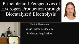 Principle and perspectives of hydrogen production through biocatalyzed electrolysis [upl. by Georgia783]