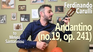 30 Andantino by Ferdinando Carulli no19 op241 [upl. by Deehan]