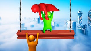 WHO WILL HANG ON THE LONGEST Gang Beasts [upl. by Uhayile]