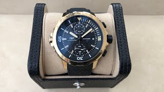 Unboxing IWC Aquatimer 44 Chronograph Edition Expedition Charles Darwin [upl. by Danieu627]