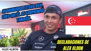 Alex Albon cambió su opinión finalizada la Carrera tras quejarse de Colapinto en la radio f1 [upl. by Lindsley453]